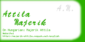 attila majerik business card